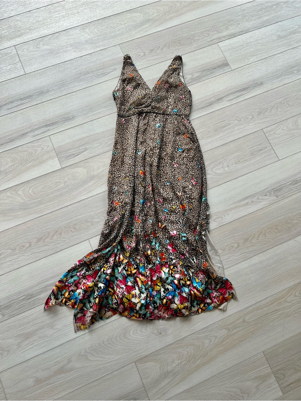 Blumarine Cheetah Print Butterfly Silk Dress 🐆🦋 - Picture 5 of 10